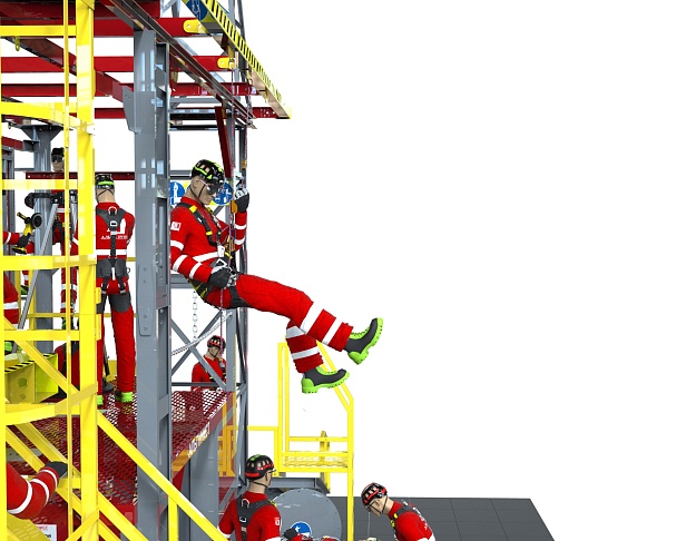 г. Тюмень. В Тюмени появился тренировочный комплекс "АЛЬПИНИСТ 6-04 "для железнодорожников.