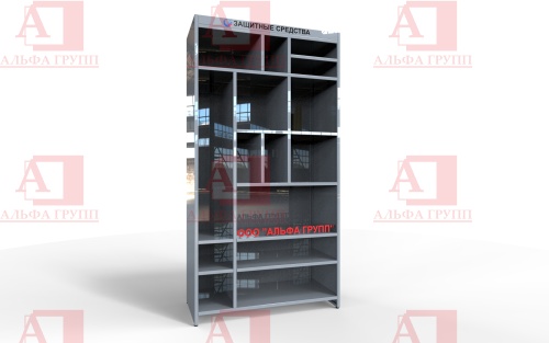 Шкаф СИЗ "Альфа-12" (расцветка "СТАНДАРТ", цвет: cерый) из стали с полимерным покрытием для энергоустановок. Шкаф СИЗ "Альфа-12" (расцветка "СТАНДАРТ", цвет: cерый) из стали с полимерным покрытием для энергоустановок.